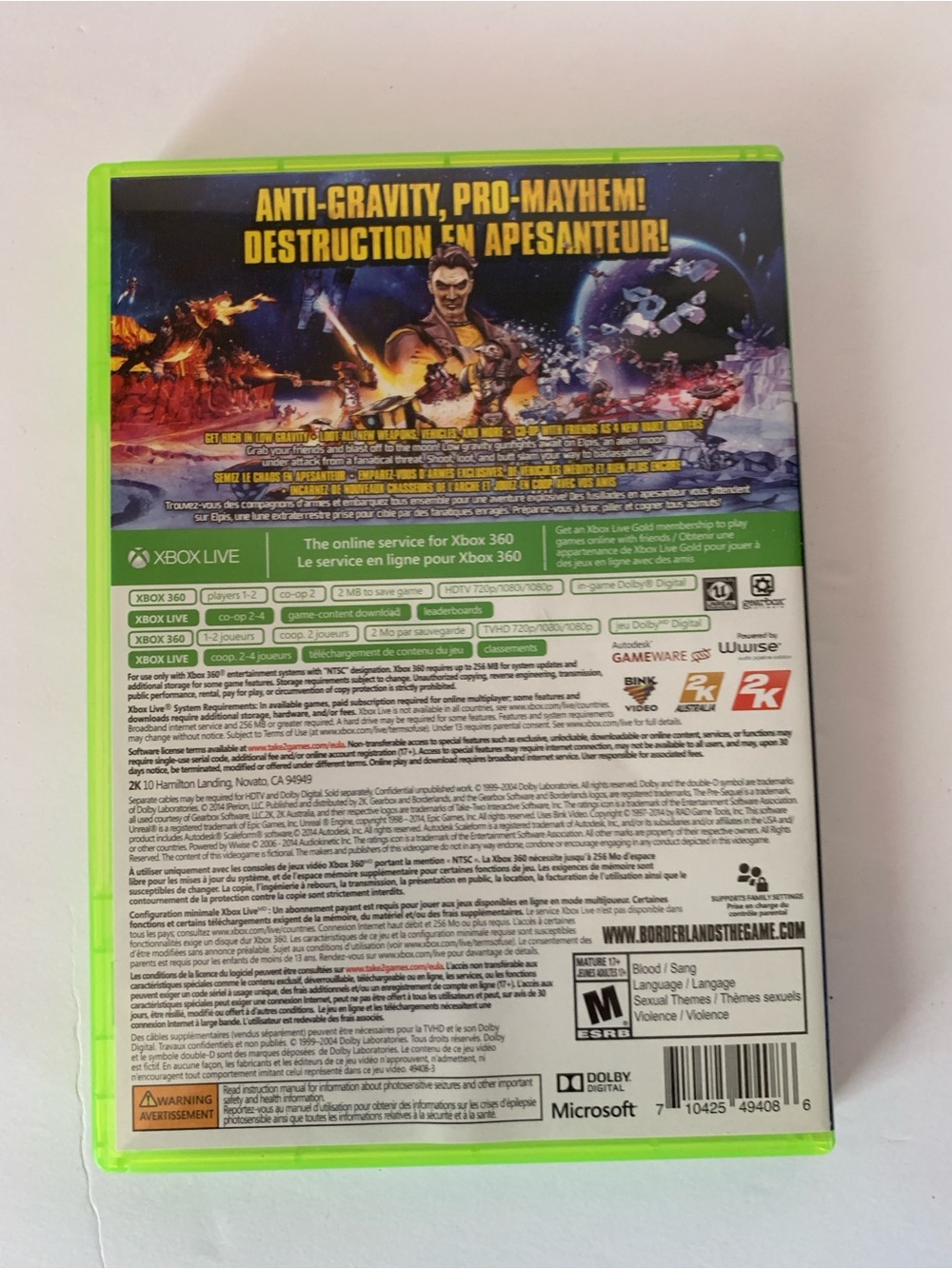 Borderlands: The Pre-Sequel! Xbox 360 Video Game - Picture 3 of 4